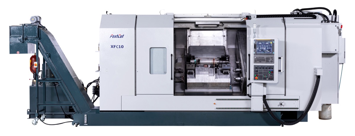 FASTCUT XFC10 heavy-duty end facing machine for shaft machining, introduced at JIMTOF 2026